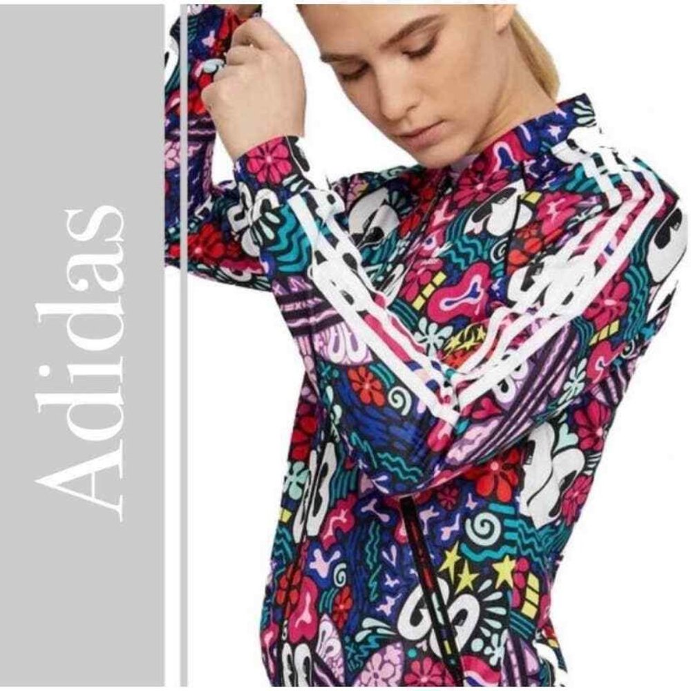 Adidas x Hattie Stewart SST Track Jacket Muti-Colored Abstract Eye Print Size S